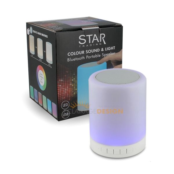 Lamp rechargeable color and top bluetooth speakerphone