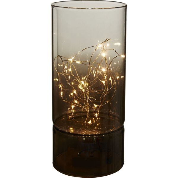 Decorative Vase light smoked glass 20cm