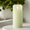 Green candle 13cm