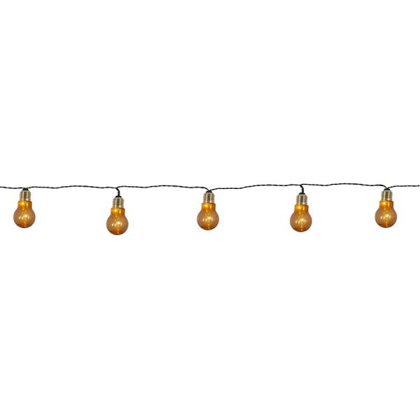 Garland 5 light bulbs amber
