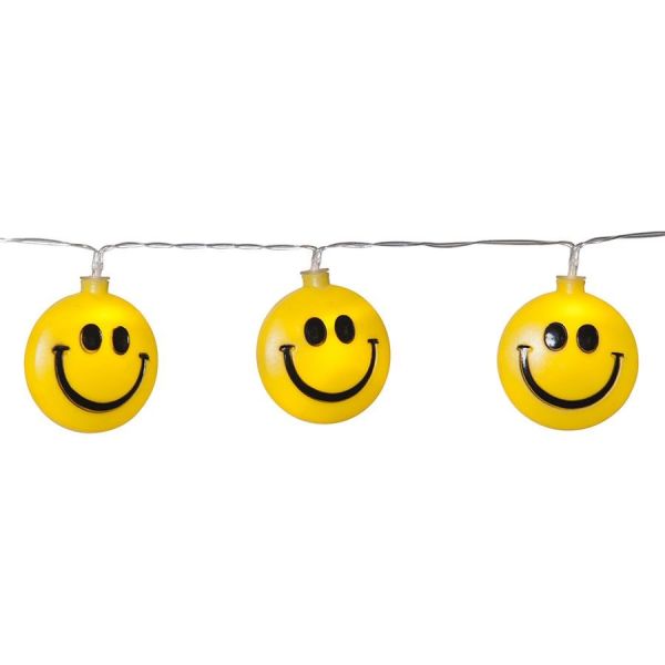 Garland of 8 Smiley face Happy