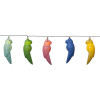 String of 10 colorful Parrots
