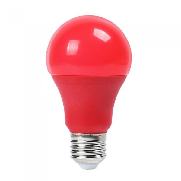 Bombilla LED E27 9W Rojo