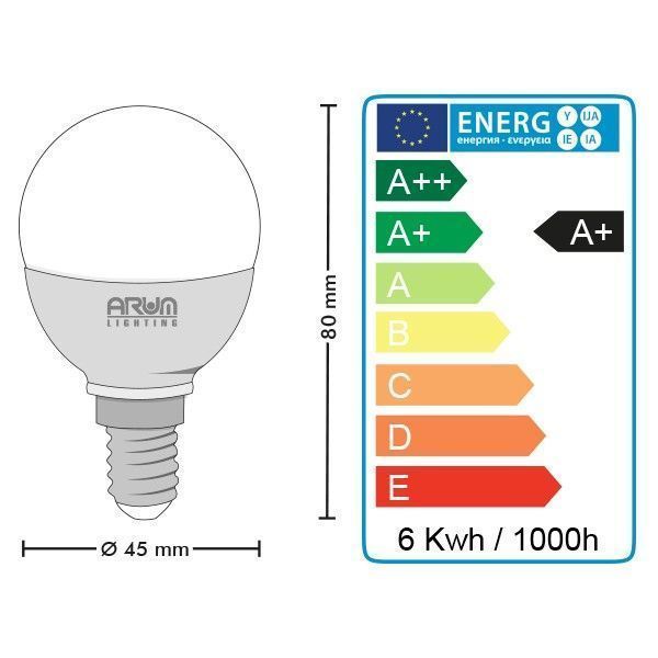 Ampoule LED E14 6W P45