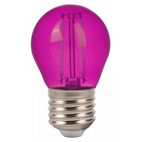 E27 LED bombilla de Filamento de color Rosa 2W