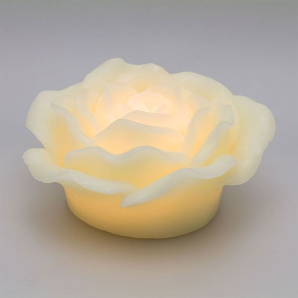 Blume aus wachs LED warm-Weiß