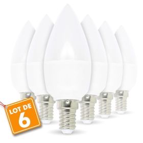 Lot de 6 ampoules E14 6W eq 50W Blanc naturel ARUM