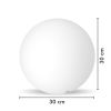 Brillante esfera de 30 cm recargable