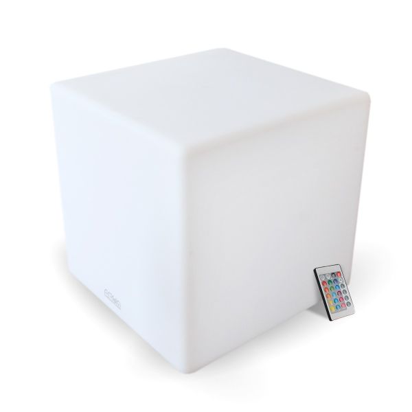 Cube lumineux rechargeable 40cm